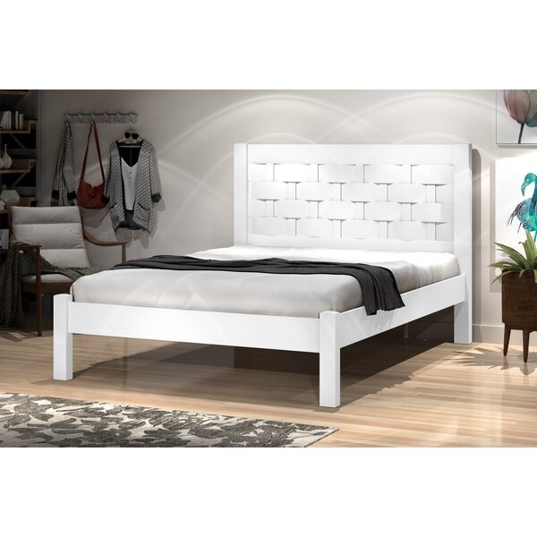 Cama Laila Casal Estrutura Em Mdf  Branco