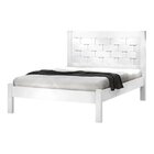 Cama Laila Casal Estrutura Em Mdf  Branco