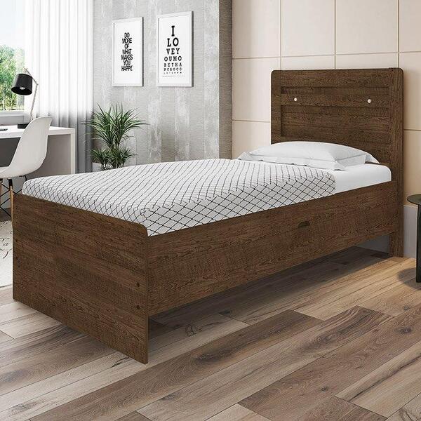 Cama Larissa Solteiro Malbec Com Colchão Framar