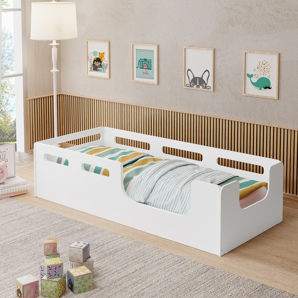 Cama Lika Solteiro Para Colchão 0,88x188 Em Mdf