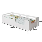 Cama Lika Solteiro Para Colchão 0,88x188 Em Mdf