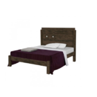 Cama Lívia Casal Nogal – Carmolar Móveis