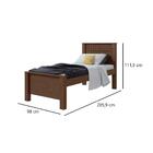 Cama Lopas Quarto Solteiro 90 Cm Athenas Com Cabeceira Sem Ca