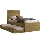 Cama Luara Solteiro Com Auxiliar Freijó – Vj Móveis