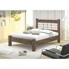 Cama Luce Casal Castanho Off White