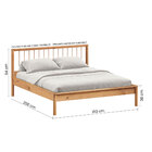 Cama Madeira De Casal 140x190cm Moderna Reforçada Freijó Apoa