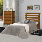 Cama Madeira Maciça Solteiro Atraente Rebeca