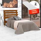 Cama Madeira Maciça Solteiro Imbuia Com Colchão Atraente Rebe