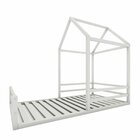 Cama Meia Casinha Infantil Ludika Mobília Branco Acetinado