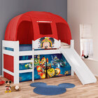 Cama Mickey Asr C/ Escorregador E Barraca -pura Magia - Branco
