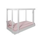 Cama Mini Com Dossel Carouge Rosa