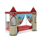 Cama Mini Forte Com Dossel Montessoriana Com Colchão