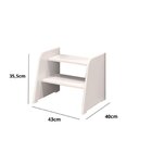 Cama Montessori 4 Em 1 Com Escada E Escorrega Mel/branco