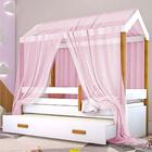 Cama Montessori Cabana Com Auxiliar Colchão E Dossel Rosa