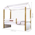 Cama Montessori Cabana Solteiro Com Cordão Led E Colchão