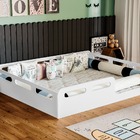 Cama Montessori Casal Branca Com Colchão D20