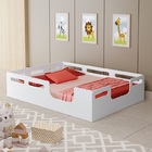 Cama Montessori Casal Lika Prática Com 2 Aberturas Em Mdf