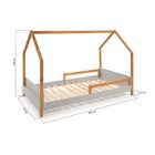 Cama Montessori Moana Verde/amêndoa