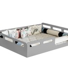 Cama Montessori Unissex Casal Cinza Potente