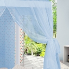 Cama Montessoriana 1,94 M Com Voal Azul E Colchão