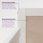 Cama Montessoriana Casal Com Led Giulia Rattan Casatema Madei