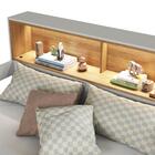 Cama Montessoriana Casal Infantil Com Protetor E Iluminação