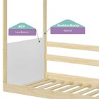 Cama Montessoriana Casinha Com Led E Grade New Garden Casatem