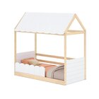 Cama Montessoriana Casinha Com Led E Grade New Garden Casatem
