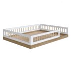 Cama Montessoriana De Casal Affetto Aveiro Oak/ Branco