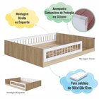 Cama Montessoriana De Casal Linha Affetto Aveiro Oak/branco