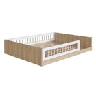 Cama Montessoriana De Casal Linha Affetto Aveiro Oak/branco