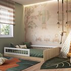 Cama Montessoriana De Casal Linha Affetto Aveiro Oak/branco