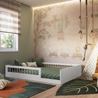 Cama Montessoriana De Casal Linha Affetto Branco