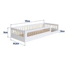 Cama Montessoriana De Solteiro Affetto Branco