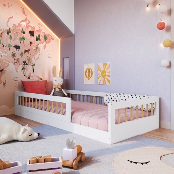 Cama Montessoriana De Solteiro Affetto Branco