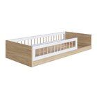 Cama Montessoriana De Solteiro Linha Affetto Aveiro Oak/branco
