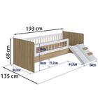 Cama Montessoriana Escada E Escorrega Aft010 Comm