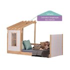 Cama Montessoriana Garden Com Telhado Pergolado Casatema Made