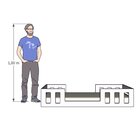 Cama Montessoriana Infantil 38x194cm Play Rosa