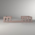 Cama Montessoriana Infantil 38x194cm Play Rosa