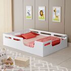 Cama Montessoriana Infantil Lika Fácil Acesso Casal  - Branco
