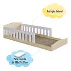 Cama Montessoriana Infantil Solteiro Proteção Lateral Encanto