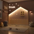 Cama Montessoriana Lift Reversível E Moldura Com Led Casatema