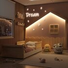 Cama Montessoriana Lift Reversível E Moldura Com Led Casatema