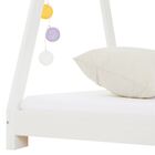 Cama Montessoriana Madeira Cabana Com Estrado Elin - Branco