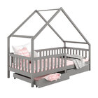 Cama Montessoriana Madeira Maciça Casa Com Estrado Alva - Cin