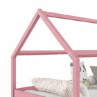 Cama Montessoriana Madeira Maciça Casa Com Estrado Clia Rosa