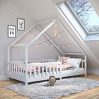 Cama Montessoriana Madeira Maciça Casa Com Estrado Cora - Bra