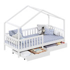 Cama Montessoriana Madeira Maciça Casa Com Estrado Elea - Bra