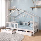 Cama Montessoriana Madeira Maciça Casa Com Estrado Elea - Bra